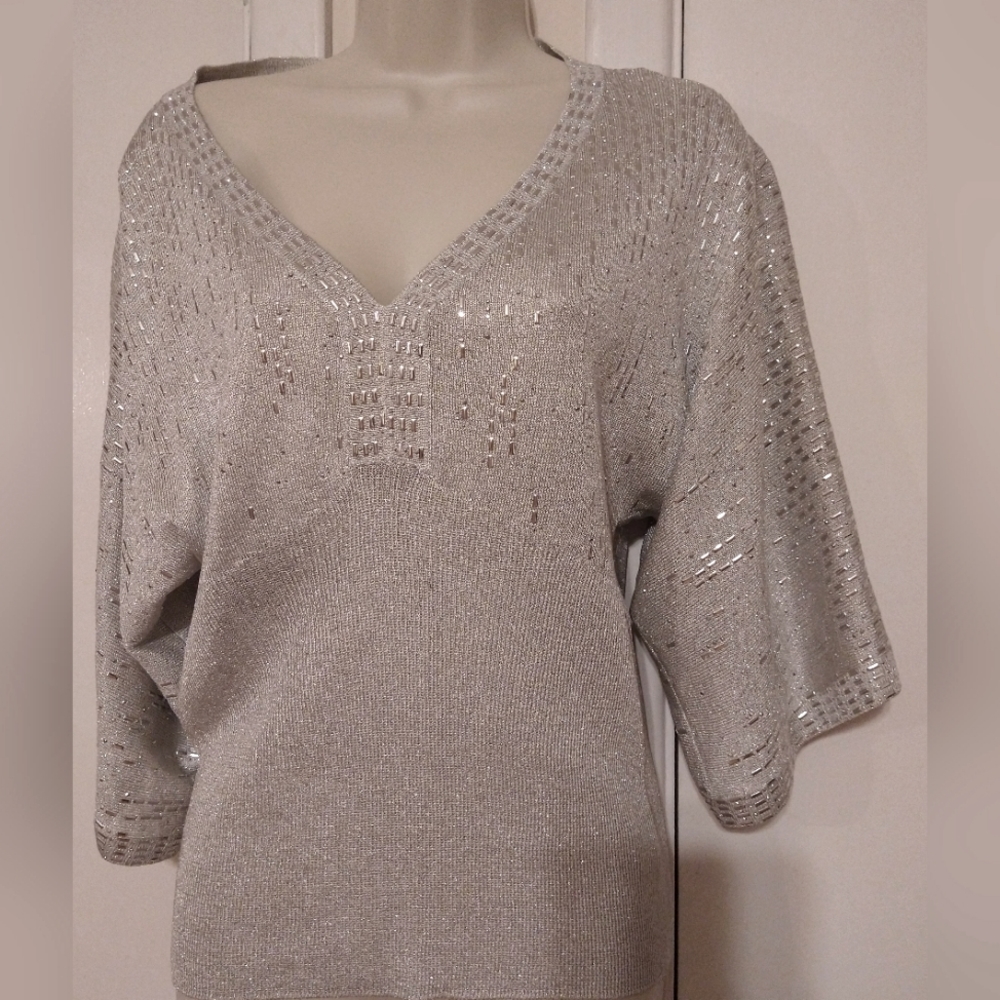 St John Evening silver sweater